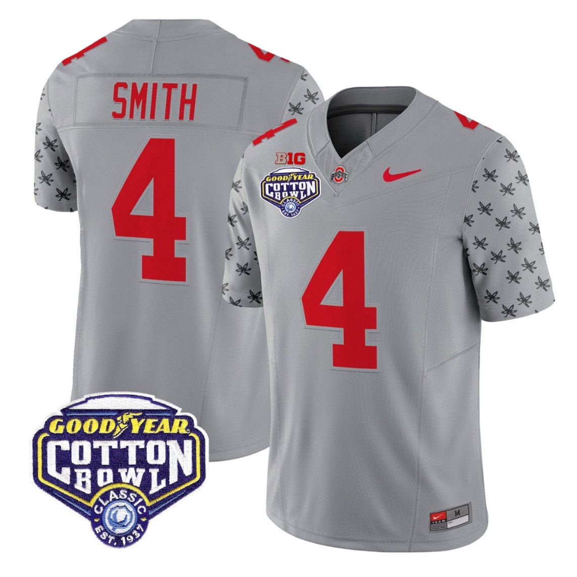 Jeremiah Smith Jersey #4 Ohio State 2025 Cotton Bowl Patch Stitched - Image 3