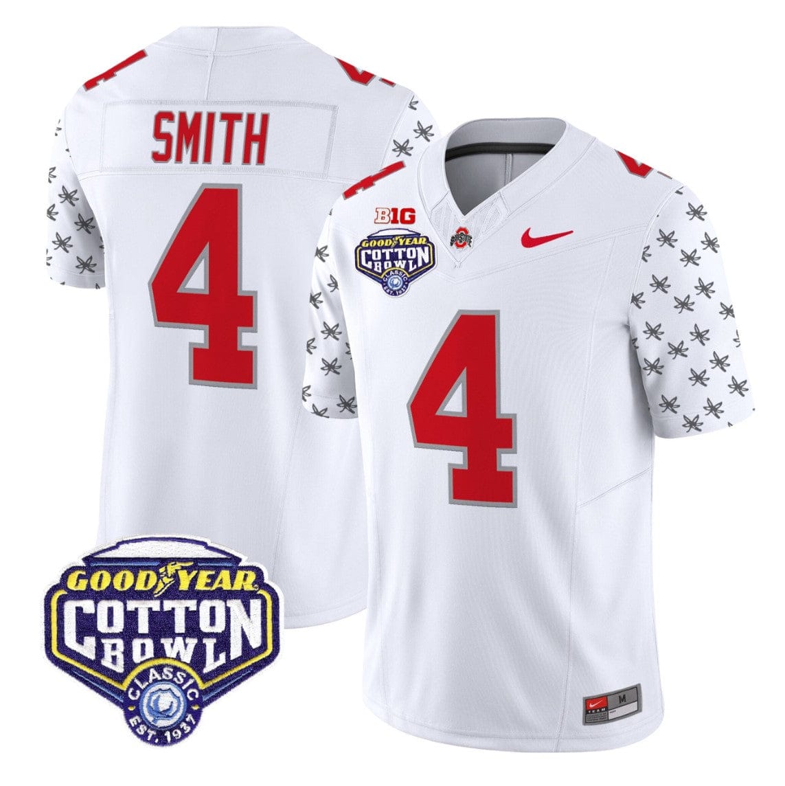 Jeremiah Smith Jersey #4 Ohio State 2025 Cotton Bowl Patch Stitched - Image 5
