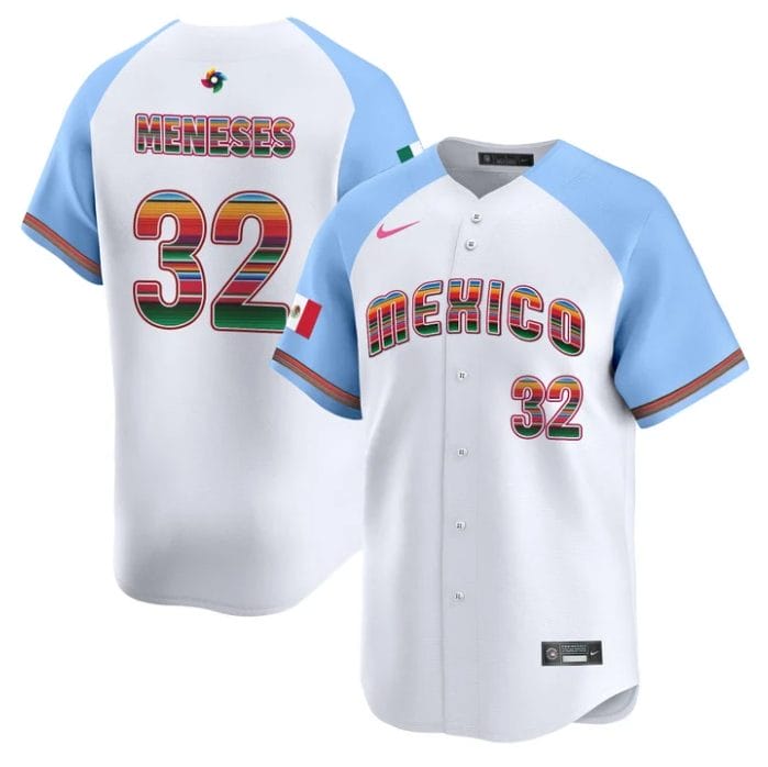 Joey Meneses Jersey #32 Team Mexico 2026 World Baseball Serape Edition Stitched