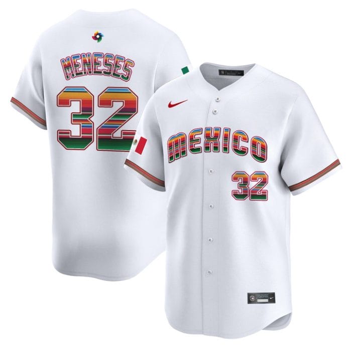 Joey Meneses Jersey #32 Team Mexico 2026 World Baseball Serape Edition Stitched - Image 5