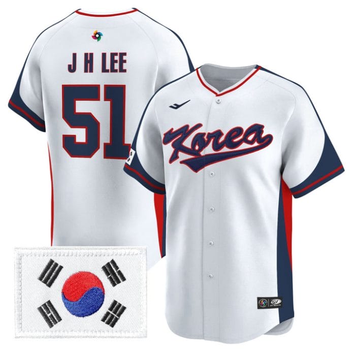 Alternative view of Jung-Hoo Lee Jersey #51 Team Korea 2026 World Baseball Classic Stitched