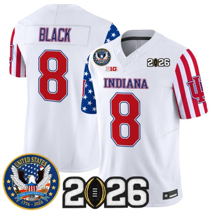 Kaelon Black Jersey #8 Indiana Hoosiers America 250 Edition 2026 CFP Stitched - Image 3