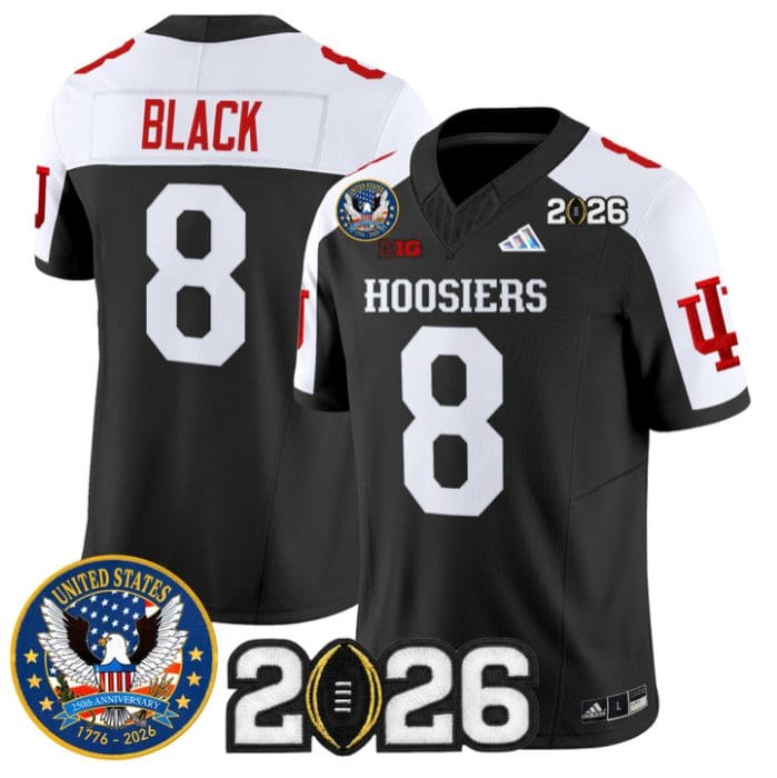 Kaelon Black Jersey #8 Indiana Hoosiers United States 250th 2026 Stitched