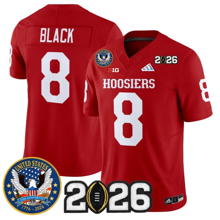 Kaelon Black Jersey #8 Indiana Hoosiers United States 250th 2026 Stitched - Image 3