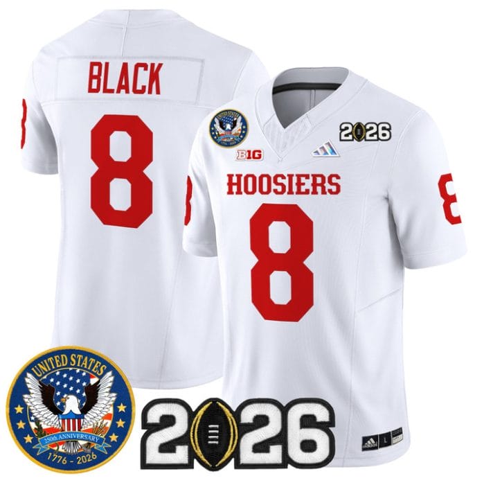 Kaelon Black Jersey #8 Indiana Hoosiers United States 250th 2026 Stitched - Image 5