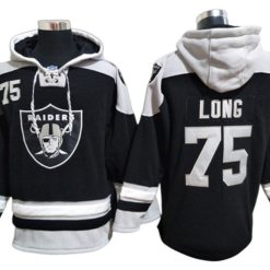 Las Vegas Raiders #75 Howie Long Black Lacer Pullover Hoodie