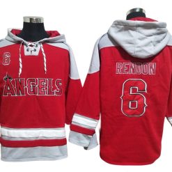 Los Angeles Angels #6 Anthony Rendon Red Pullover Hoodie