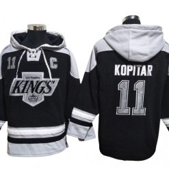 Los Angeles Kings #20 Luc Robitaille Pullover Hoodie Black