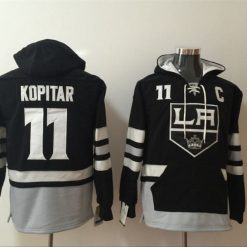 Los Angeles Kings #11 Anze Kopitar Pullover Hoodie Black