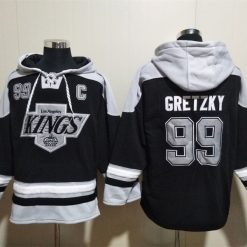 Los Angeles Kings #99 Wayne Gretzky Pullover Hoodie Black