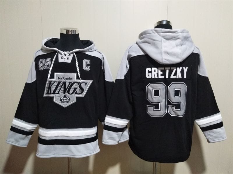 Los Angeles Kings #99 Wayne Gretzky Pullover Hoodie Black