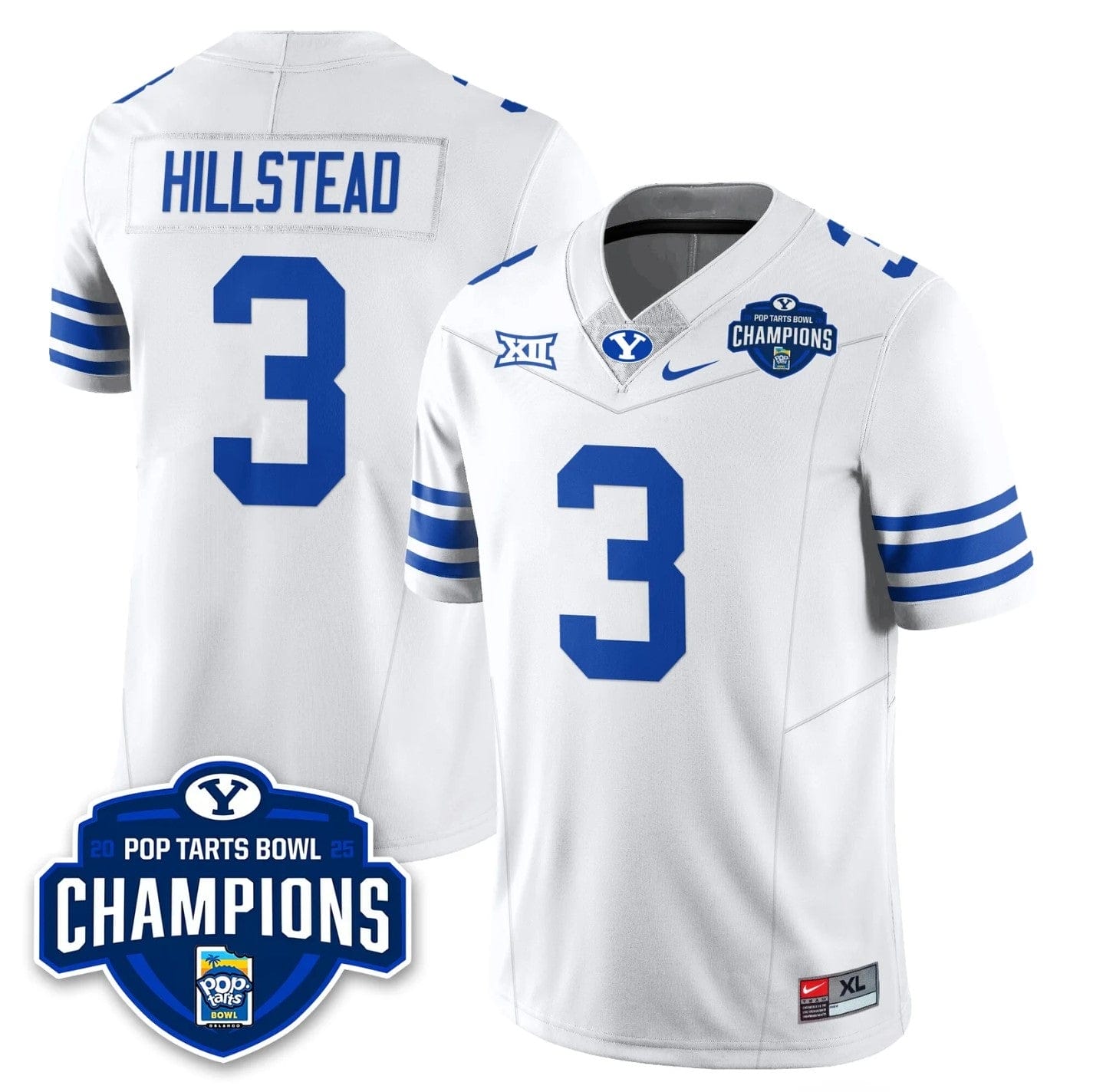 McCae Hillstead Jersey #3 BYU Cougars 2025 Pop-Tarts Bowl Champions - Image 5