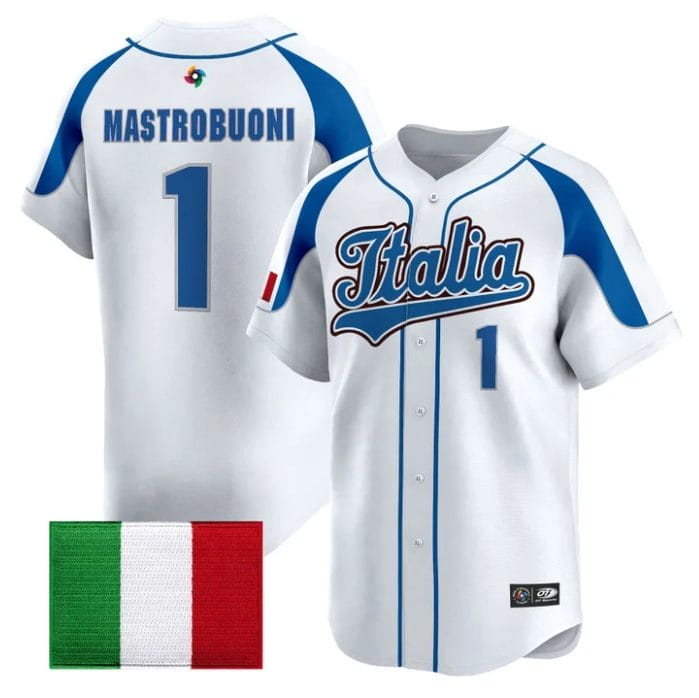 Miles Mastrobuoni Jersey #1 Team Italy 2026 World Baseball Stitched - Image 3