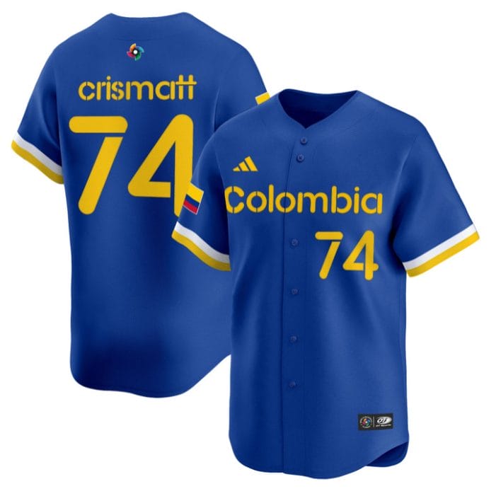 Nabil Crismatt Jersey #74 Colombia 2026 World Baseball Classic Stitched