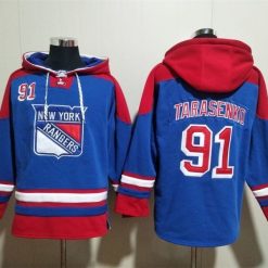 New York Rangers #91 Vladimir Tarasenko Pullover Hoodie