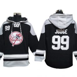 New York Yankees #99 Aaron Judge Black Pullover Hoodie