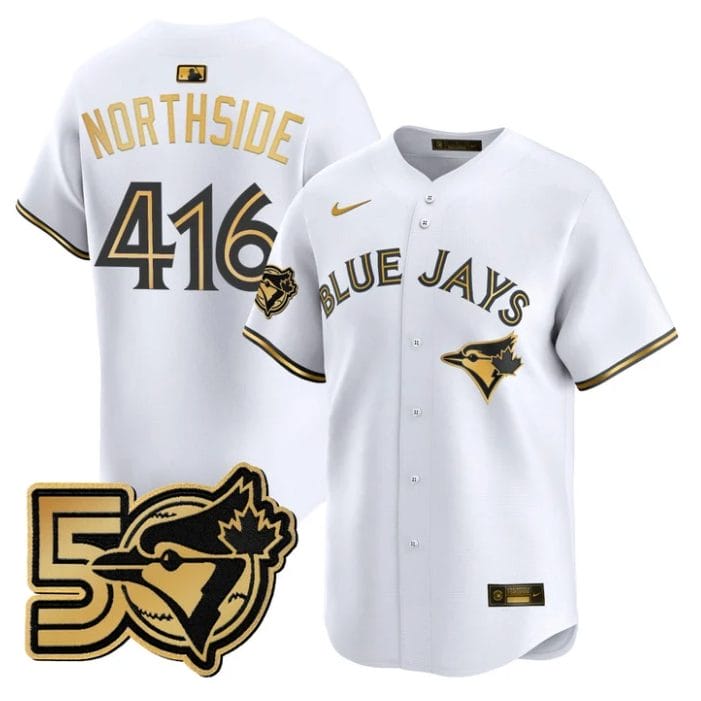 NorthSide Jersey #416 Toronto Blue Jays 50 Seasons Patch Stitched - Image 4
