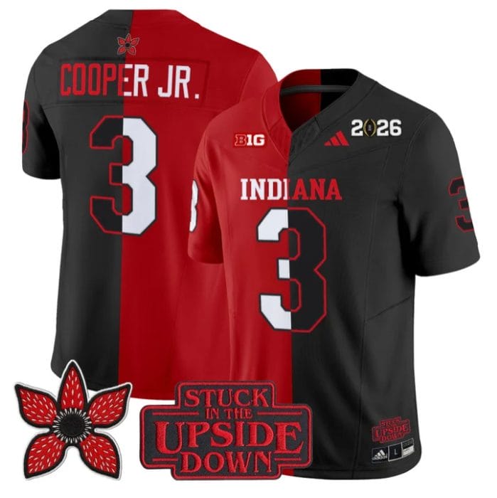 Omar Cooper Jr Jersey #3 Indiana Hoosiers Upside Down Edition Vapor Stitched