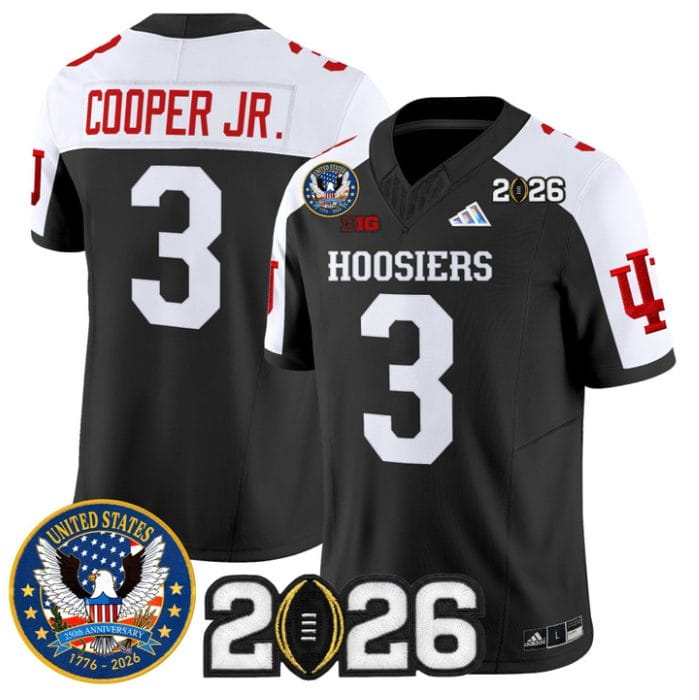 Omar Cooper Jr Jersey #3 Indiana Hoosiers United States 250th 2026 Stitched
