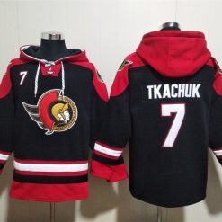 Ottawa Senators #7 Brady Tkachuk Pullover Hoodie