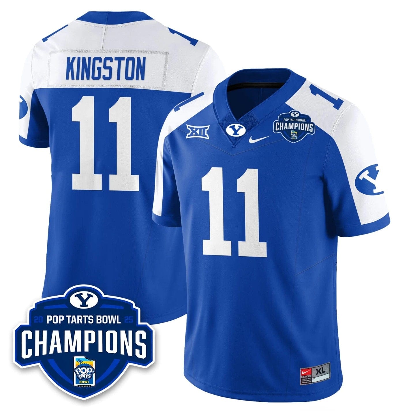 Parker Kingston Jersey #11 BYU Cougars 2025 Pop-Tarts Bowl Champions - Image 4