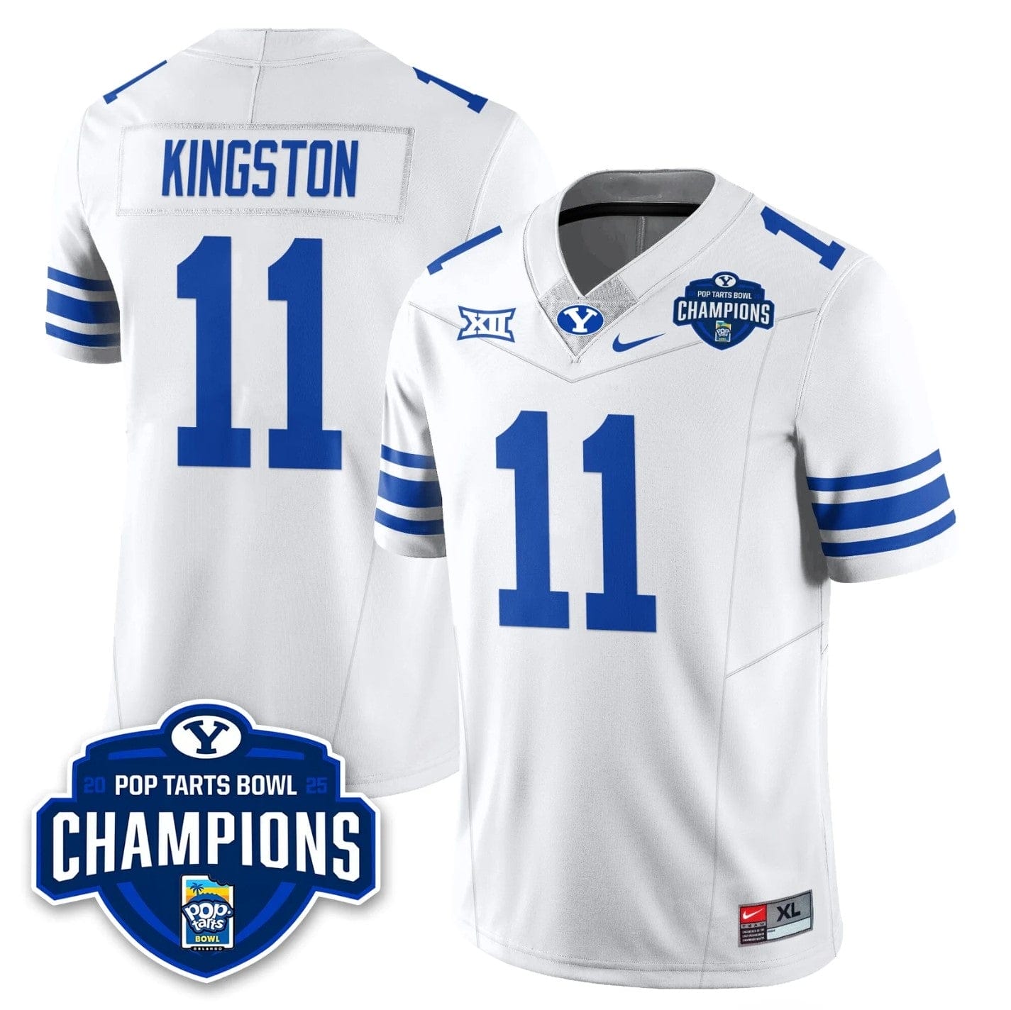 Parker Kingston Jersey #11 BYU Cougars 2025 Pop-Tarts Bowl Champions - Image 5