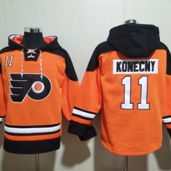 Philadelphia Flyers #11 Travis Konecny Pullover Hoodie