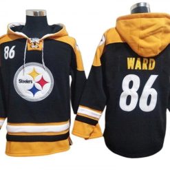 Pittsburgh Steelers #86 Hines Ward Black Ageless Must-Have Lace-Up Pullover Hoodie