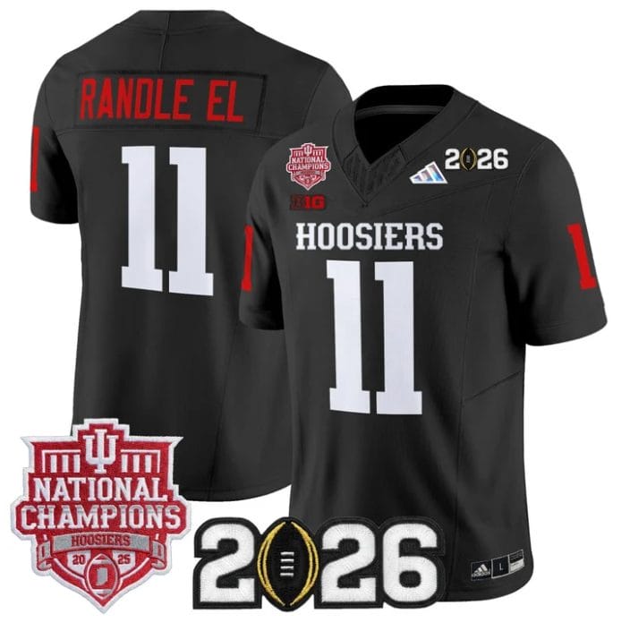 Alternative view of Randle El Jersey #11 Hoosiers 2025 National Champions 2026 Patch Stitched