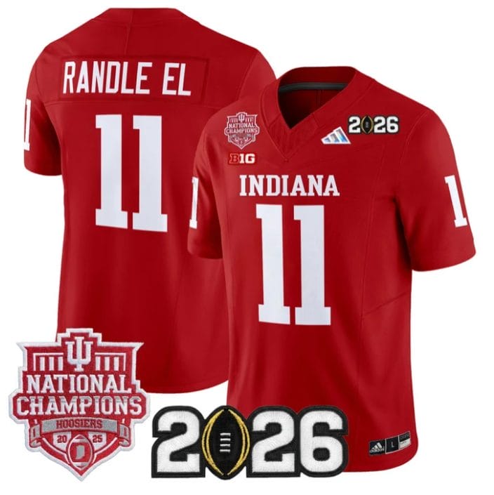 Randle El Jersey #11 Hoosiers 2025 National Champions 2026 Patch Stitched - Image 4