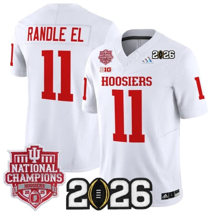 Randle El Jersey #11 Hoosiers 2025 National Champions 2026 Patch Stitched - Image 5