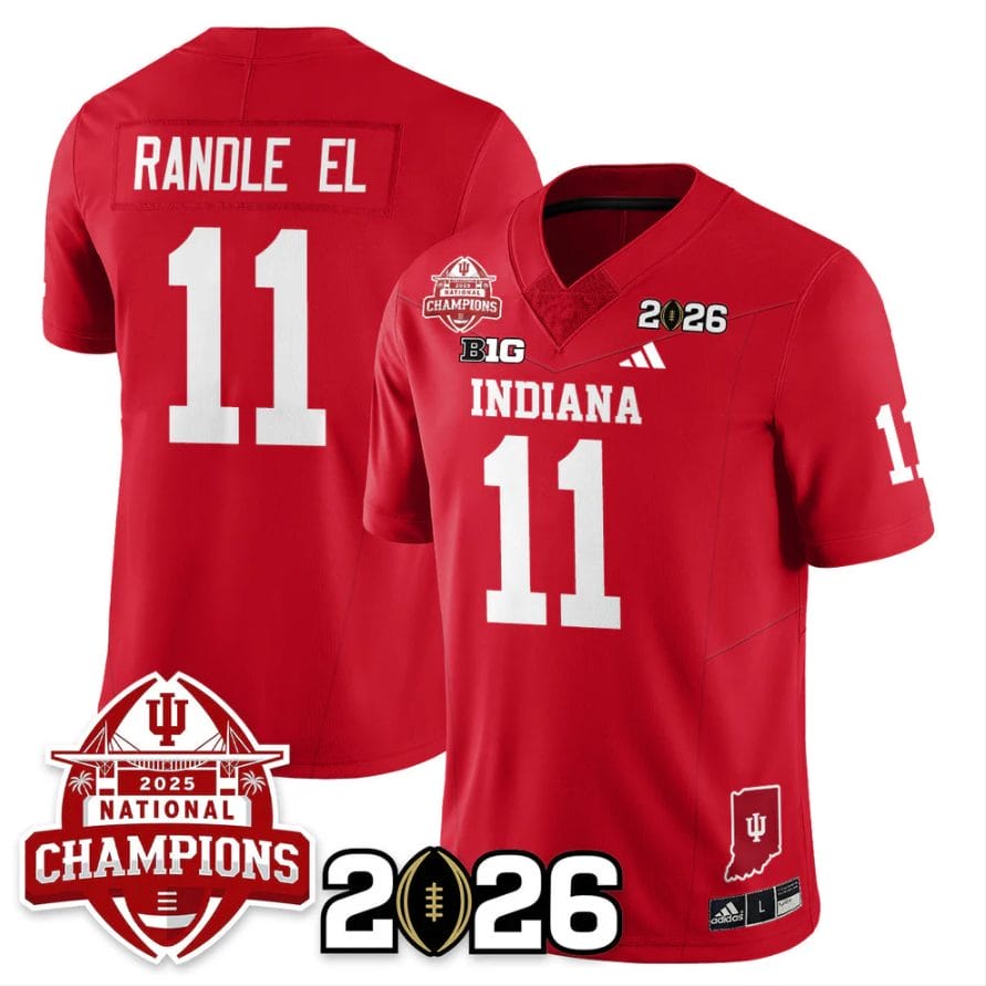 Randle El Jersey #11 Indiana Hoosiers 2025 National Champions V2 Stitched - Image 4