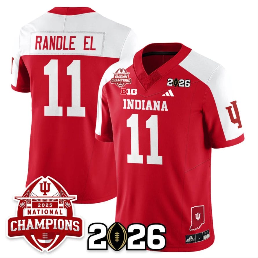 Randle El Jersey #11 Indiana Hoosiers 2025 National Champions V2 Stitched - Image 3