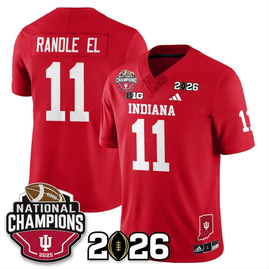 Randle El Jersey #11 Indiana Hoosiers 2025 National Champions V3 Stitched - Image 4
