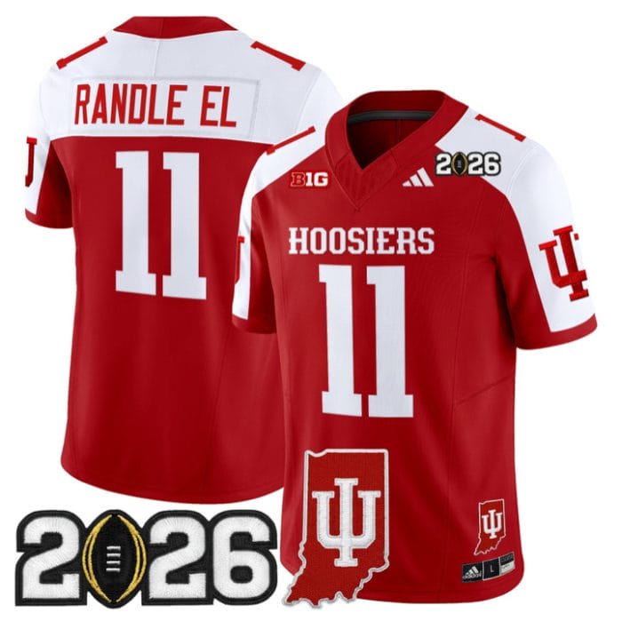 Alternative view of Randle El Jersey #11 Indiana Hoosiers 2026 CFP Final Indiana State Stitched