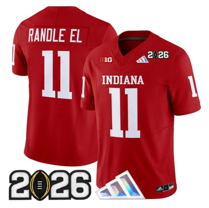 Randle El Jersey #11 Indiana Hoosiers 2026 CFP Final V3 Stitched - Image 4
