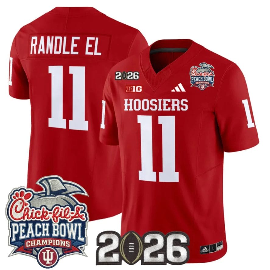 Randle El Jersey #11 Indiana Hoosiers 2026 Peach Bowl Champions CFP Stitched - Image 4