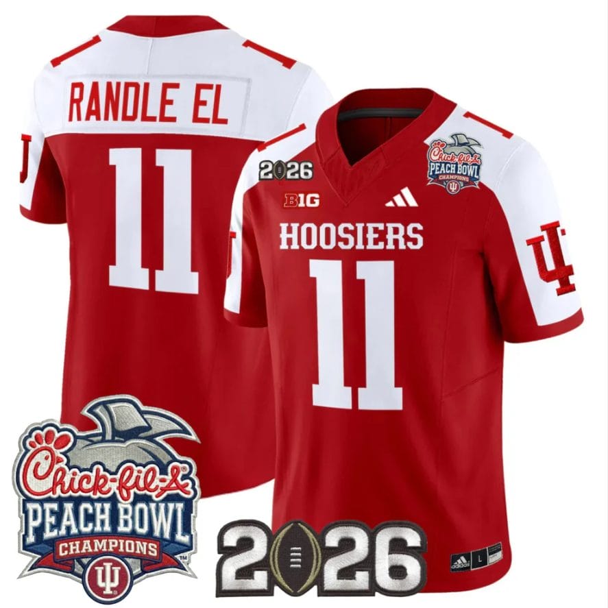 Randle El Jersey #11 Indiana Hoosiers 2026 Peach Bowl Champions CFP Stitched - Image 3