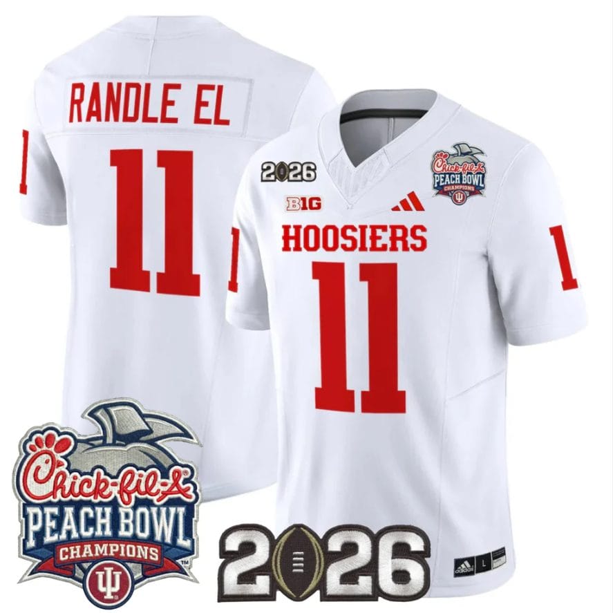 Randle El Jersey #11 Indiana Hoosiers 2026 Peach Bowl Champions CFP Stitched - Image 5