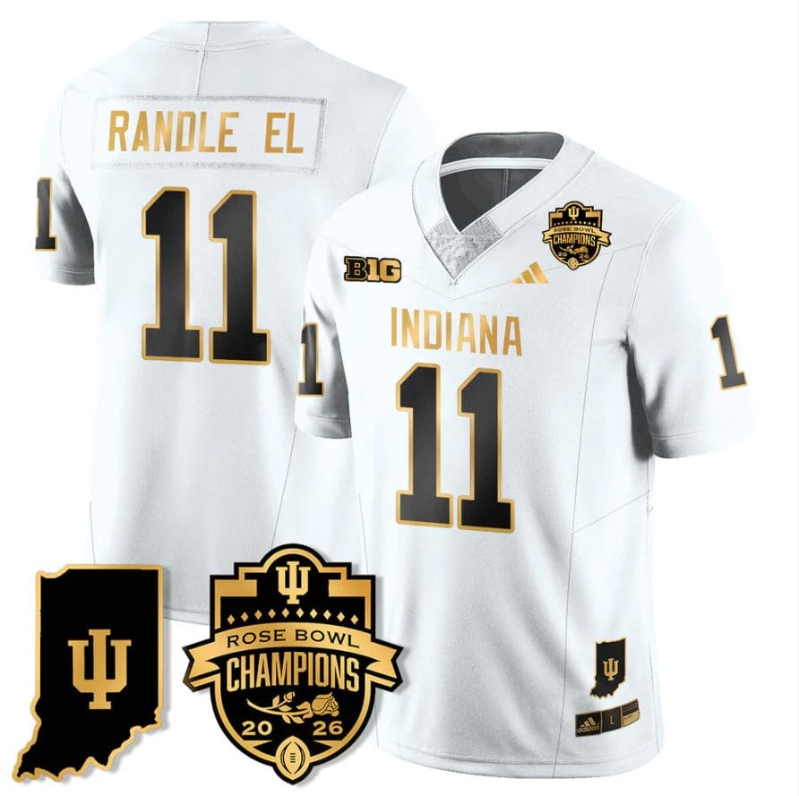 Randle El Jersey #11 Indiana Hoosiers 2026 Rose Bowl Champions Patch Stitched - Image 4