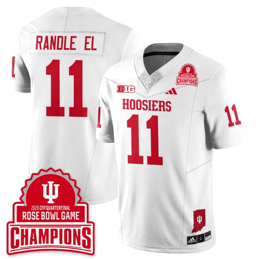 Randle El Jersey #11 Indiana Hoosiers 2026 Rose Bowl Game Champions Patch Stitched - Image 4