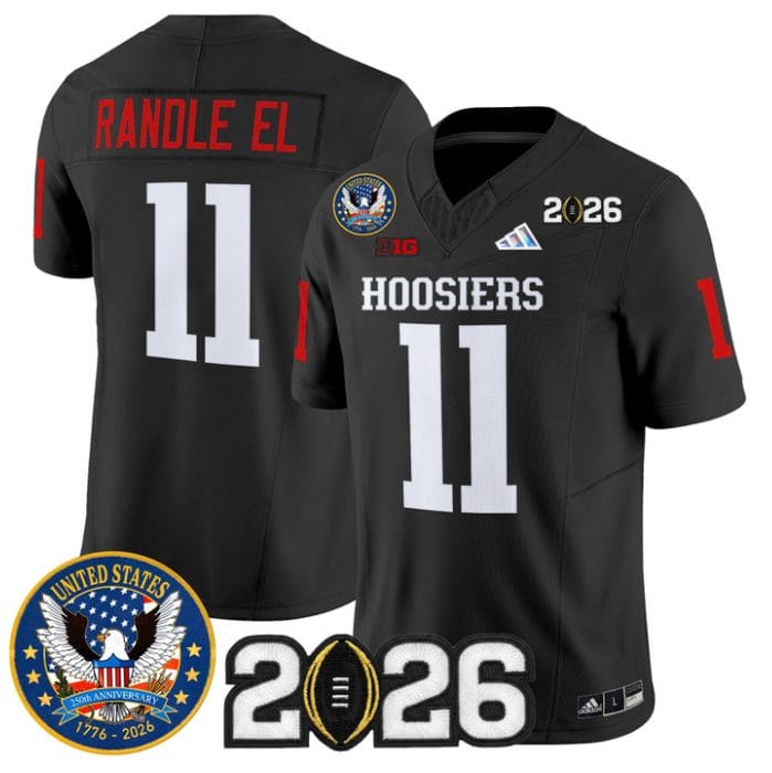 Alternative view of Randle El Jersey #11 Indiana Hoosiers United States 250th 2026 Stitched