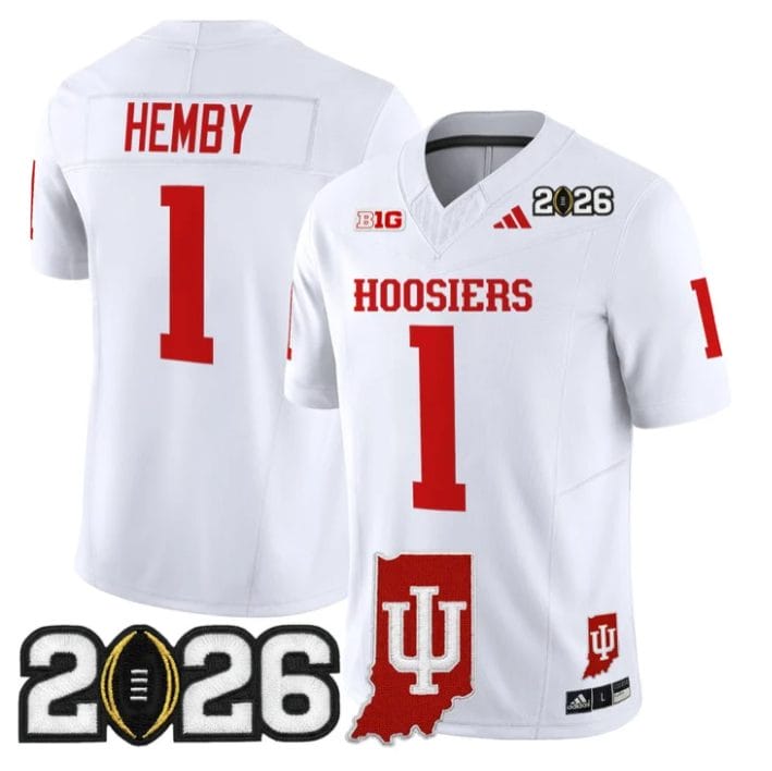 Roman Hemby Jersey #1 Indiana Hoosiers 2026 CFP Final Indiana State Stitched - Image 5