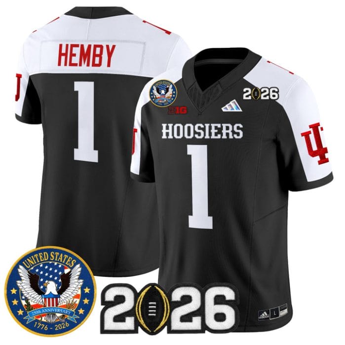 Roman Hemby Jersey #1 Indiana Hoosiers United States 250th 2026 Stitched