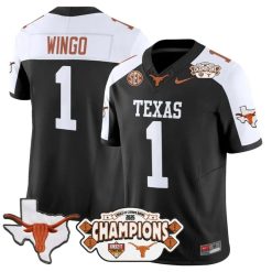 Ryan Wingo Jersey #1 Texas 2025 State Map Citrus Bowl Champions Stiched