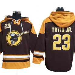 San Diego Padres #23 Fernando Tatis Jr. Brown Pullover Hoodie