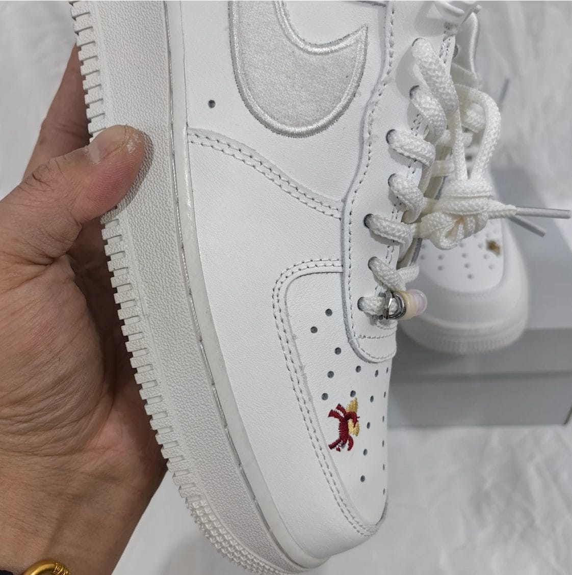 Air Force 1 Chenille Swoosh Year Of The Horse Shoes Sneaker - Image 7