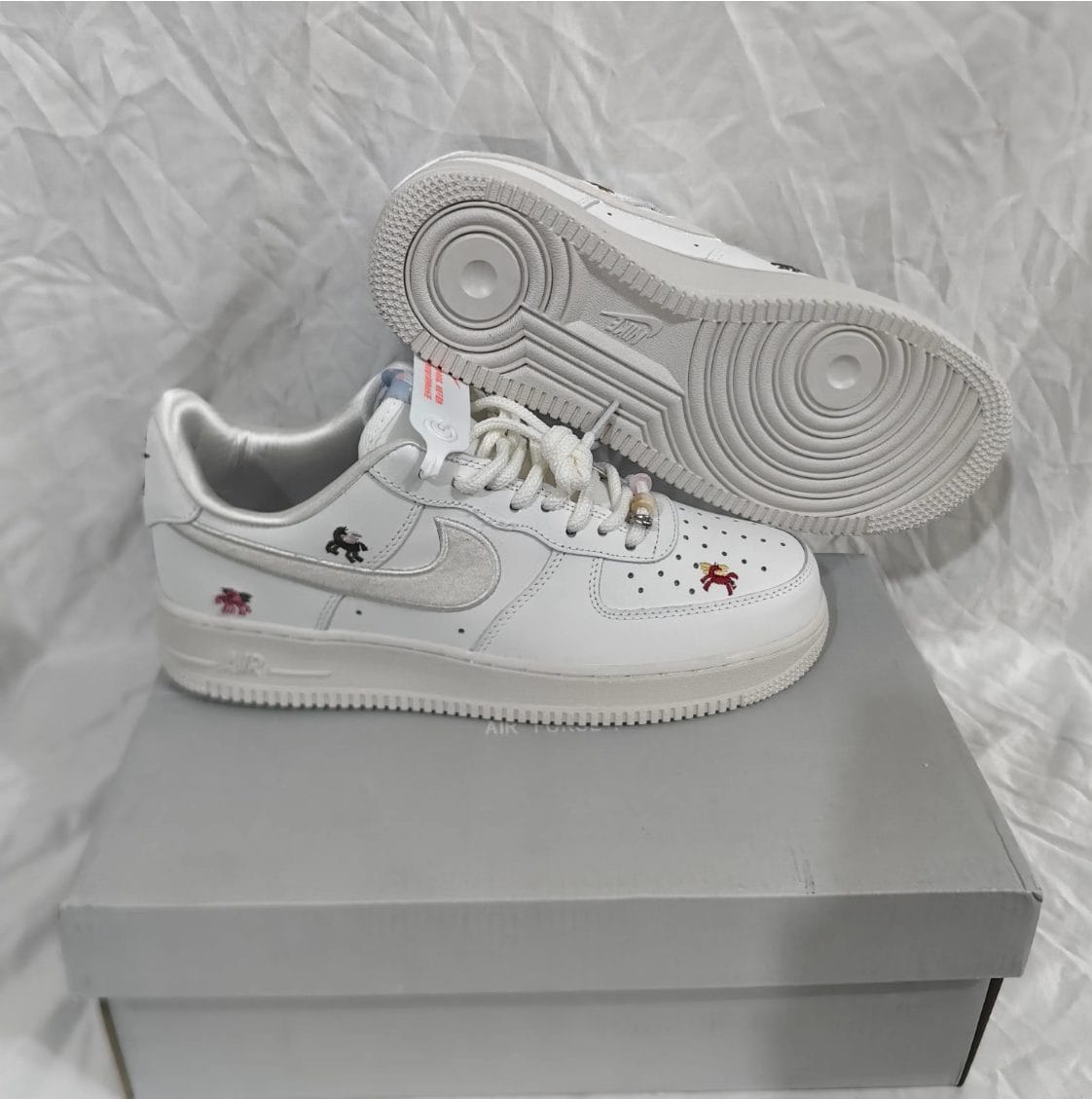 Air Force 1 Chenille Swoosh Year Of The Horse Shoes Sneaker - Image 11