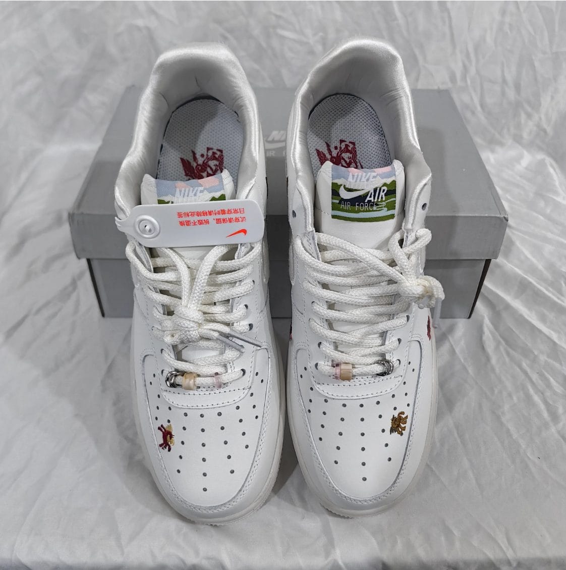 Air Force 1 Chenille Swoosh Year Of The Horse Shoes Sneaker - Image 12