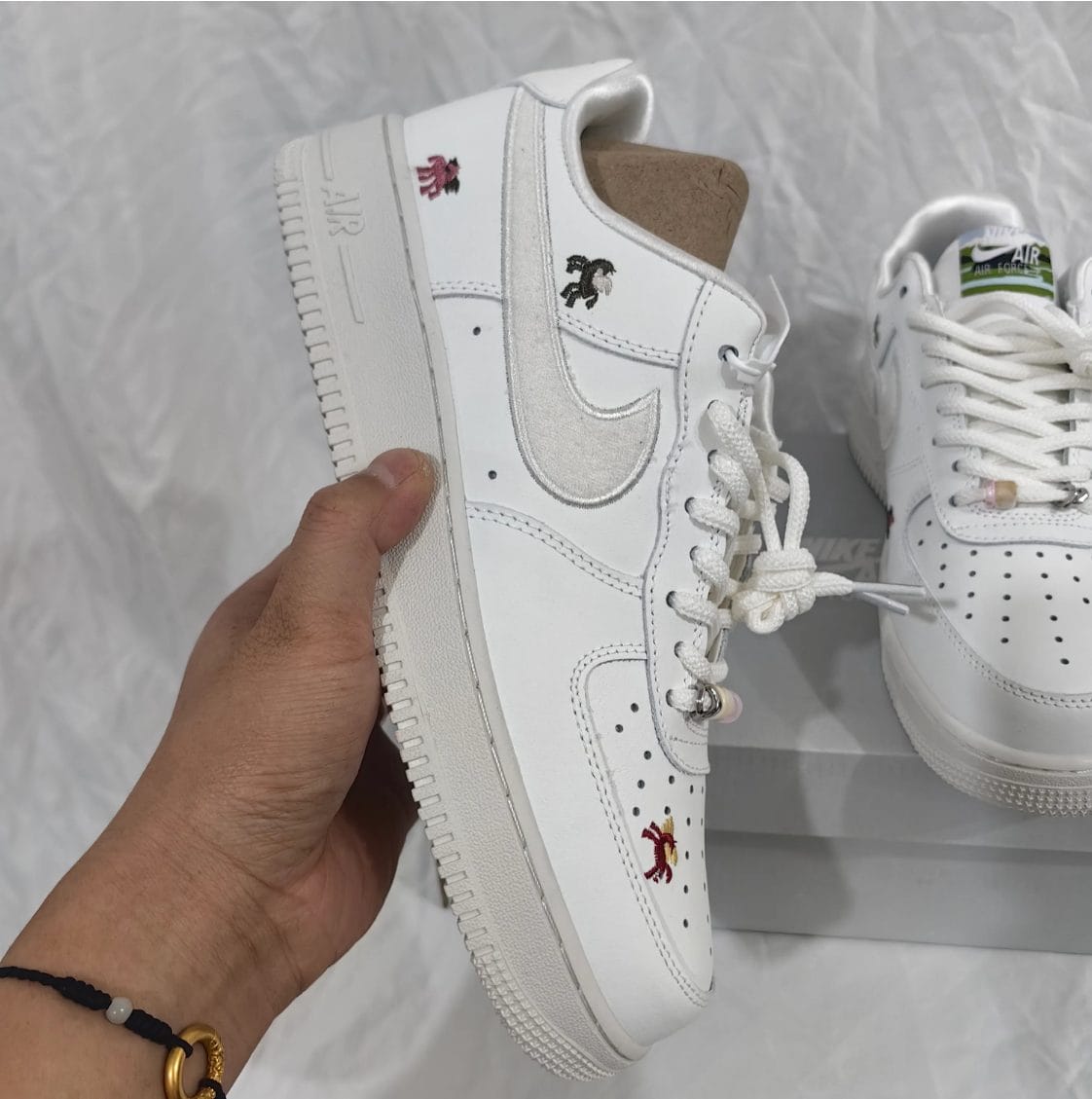 Air Force 1 Chenille Swoosh Year Of The Horse Shoes Sneaker - Image 19